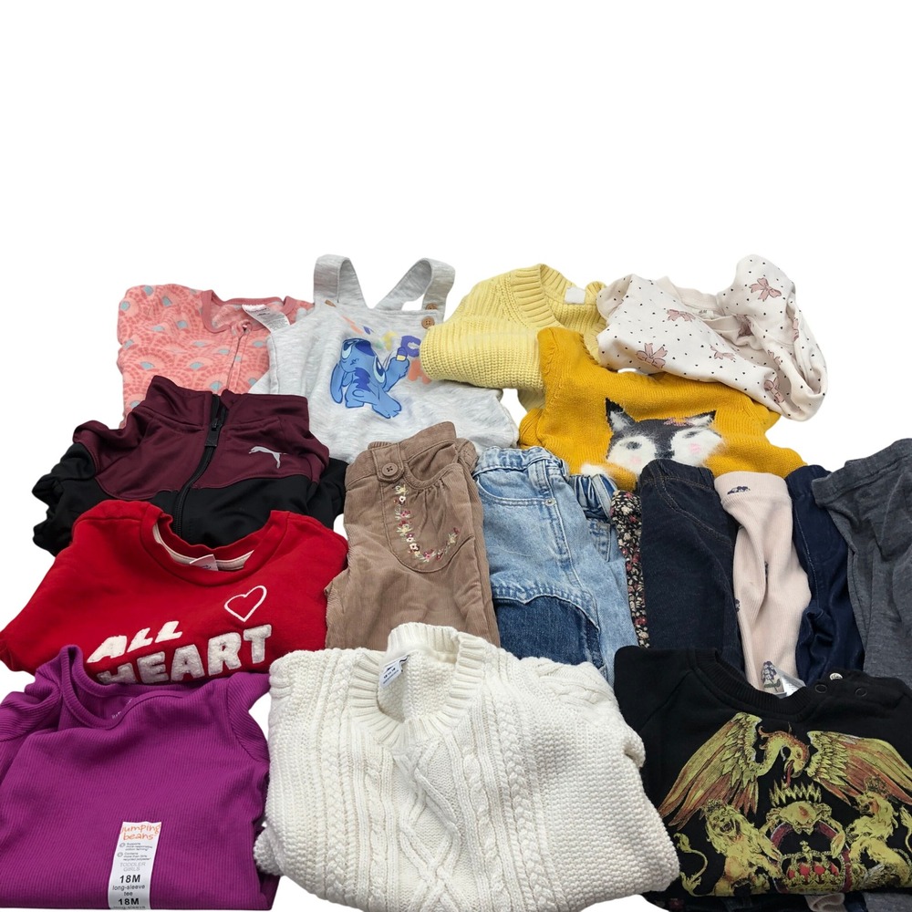 Baby Girls 12-18M Fall Winter Clothing Lot BUNDLE Sweaters Pants Gap Janie Jack